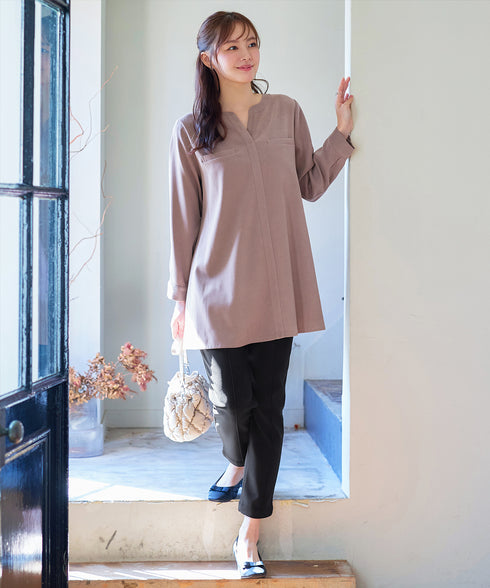 スエード調チュニック