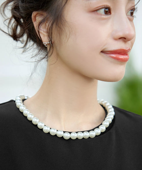 【ストレッチジョーゼット】 3WAY付け襟チュニック