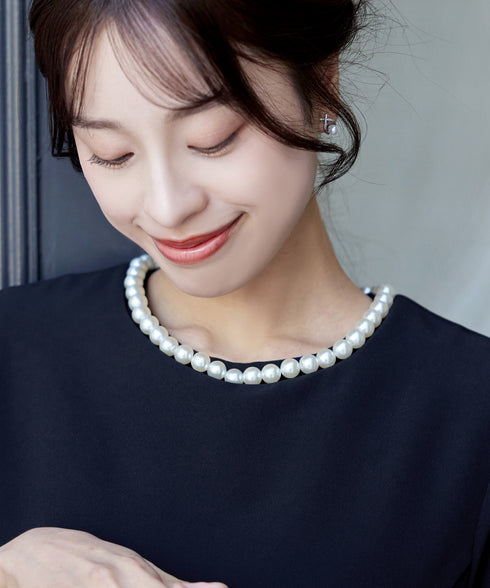 【ストレッチジョーゼット】 3WAY付け襟チュニック