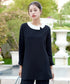 【ストレッチジョーゼット】 3WAY付け襟チュニック