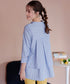 バックタックフレアシャツチュニック