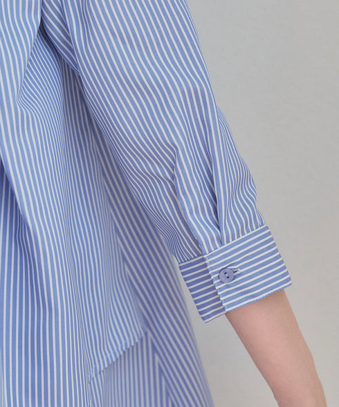 バックタックフレアシャツチュニック