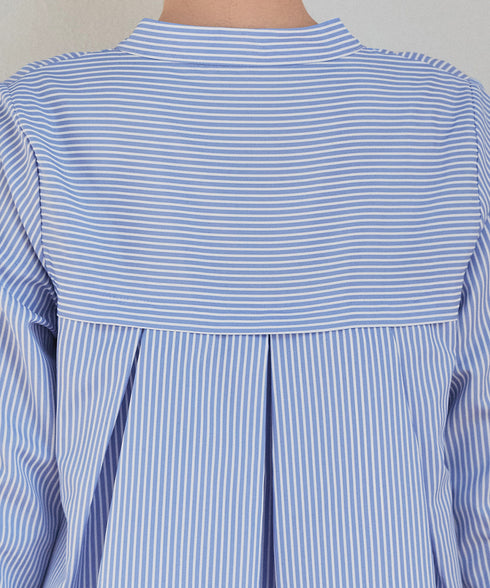 バックタックフレアシャツチュニック