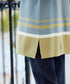【クリアランスセール】カラー配色ニットチュニック