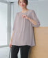 ラップ風ジョーゼットチュニック