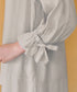 デニム調リボン袖チュニック