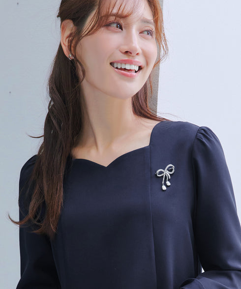 スカラップ襟チュニック