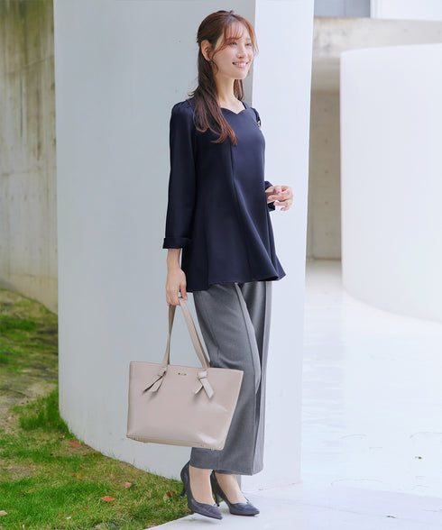 スカラップ襟チュニック