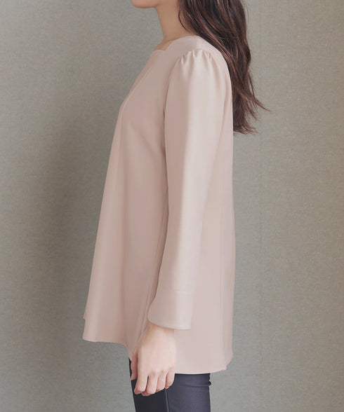スカラップ襟チュニック