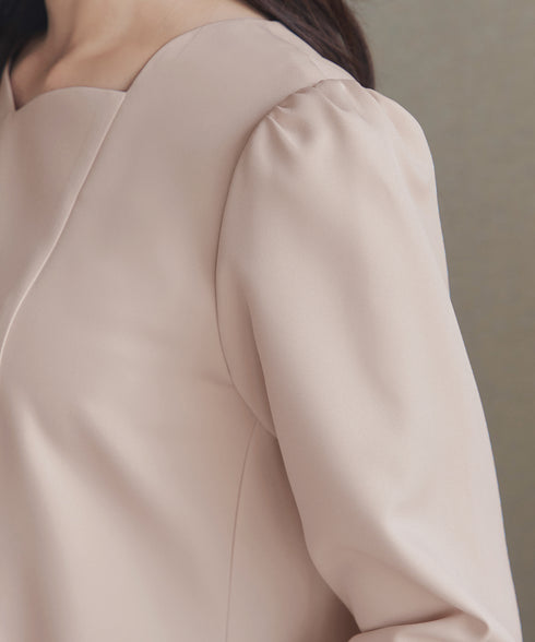 スカラップ襟チュニック