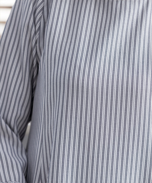 【小倉優子さん着用・選べる袖TYPE】バックフレアチュニックブラウス