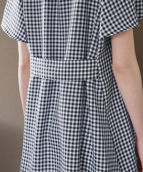 【小倉優子さん着用・選べる袖TYPE】バックフレアチュニックブラウス