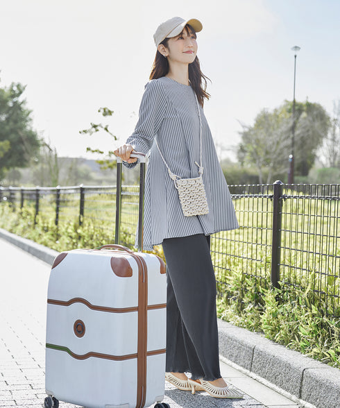 【小倉優子さん着用・選べる袖TYPE】バックフレアチュニックブラウス