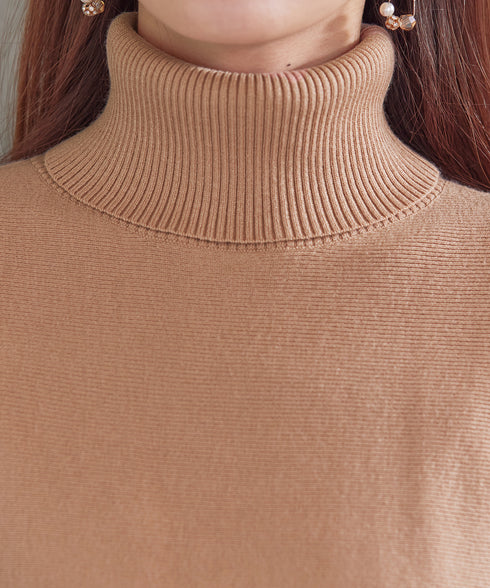 【アウトレット】配色ドルマンニットチュニック