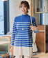 【アウトレット】ボーダーニットチュニック