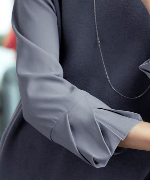 【アウトレット】タック袖コンビニットチュニック