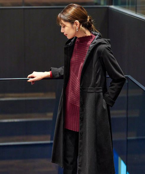 【アウトレット】【新色追加】ランダムリブ編みドルマンニットチュニック