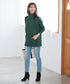 【アウトレット】【新色追加】ランダムリブ編みドルマンニットチュニック