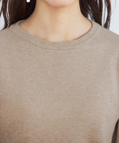 【アウトレット】タックベルスリーブニットチュニック