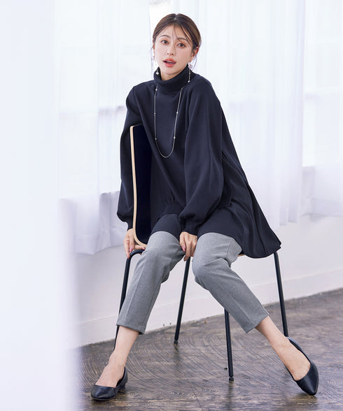 コンビフレアニットトップス