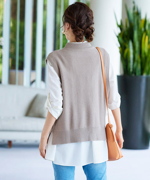 【アウトレット】フレアシャツチュニックブラウス