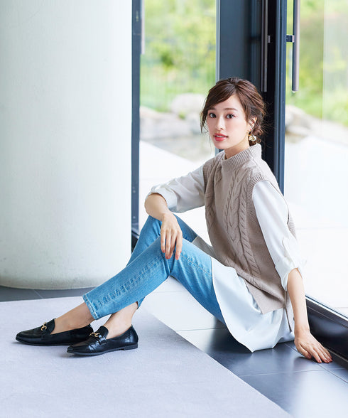 【アウトレット】フレアシャツチュニックブラウス