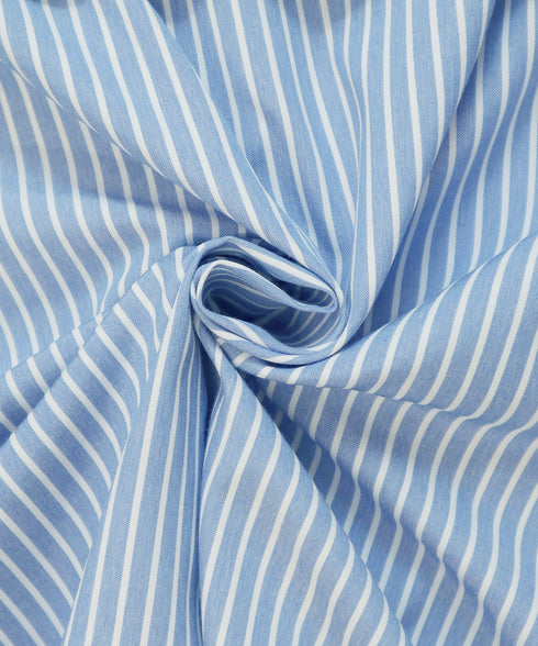 【アウトレット】ストライプフレアスリーブチュニックブラウス