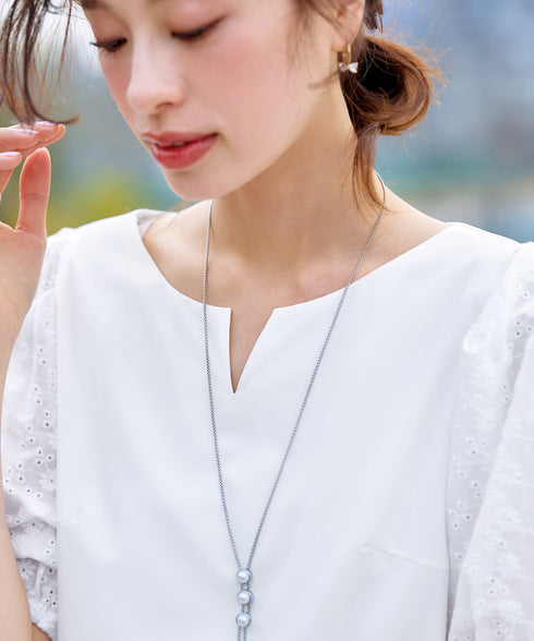 【2TYPE/総レース・袖レース】パンチングレースパフスリーブチュニックブラウス