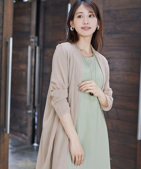 【新色追加・UVケア・接触冷感】ロングトッパーカーディガン