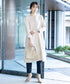 ダブルストレッチ│ノーカラーAラインコート