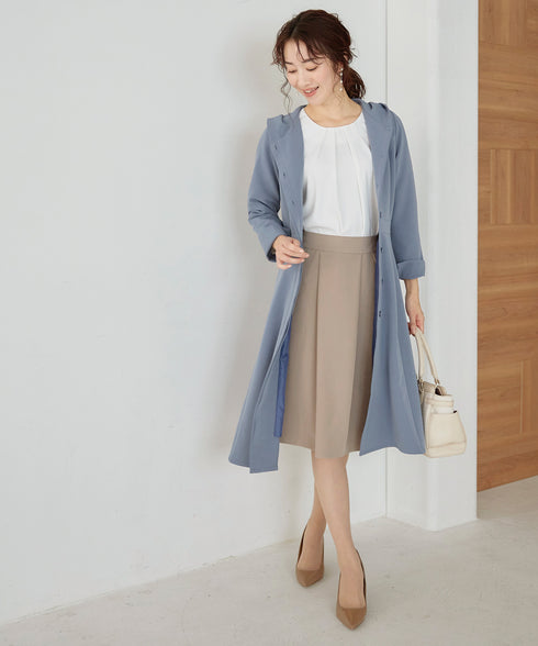 【アウトレット】フーデッドフレアコート