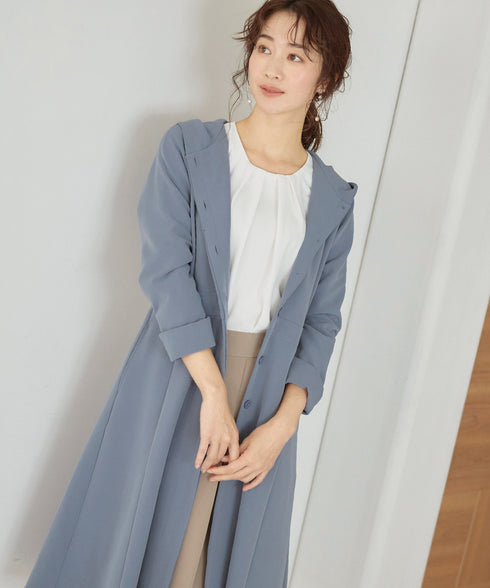 【アウトレット】フーデッドフレアコート