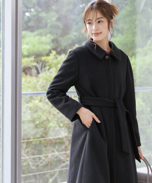 ステンカラープリンセスウールコート