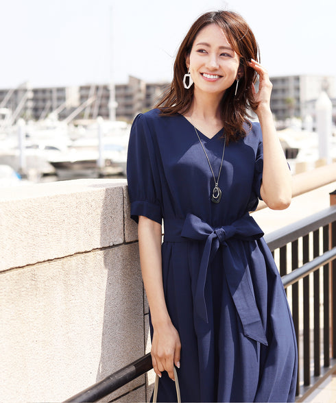 【安田美沙子さん着用 / 日本製】ストレスフリーの着け心地の変形マーブルモチーフネックレス