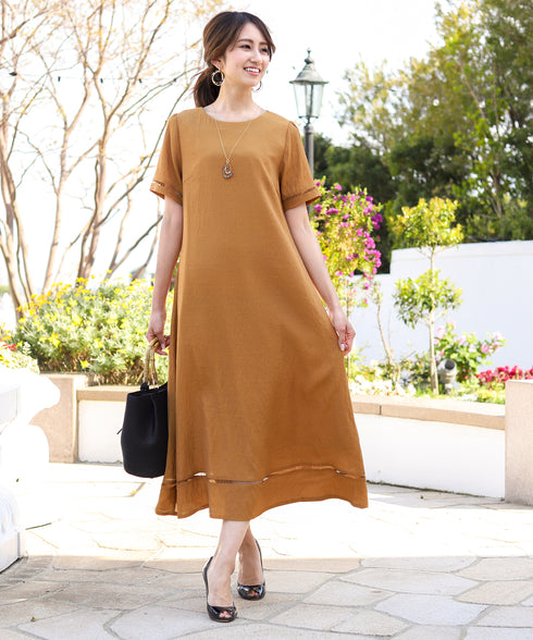 【安田美沙子さん着用 / 日本製】ストレスフリーの着け心地の変形マーブルモチーフネックレス