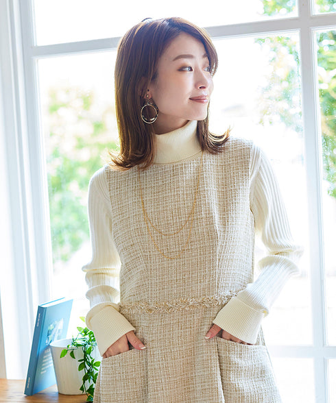【おのののかさん着用】大人可愛い2連風チェーンネックレス