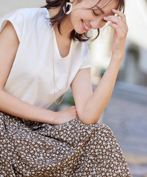 【おのののかさん着用】大人可愛い2連風チェーンネックレス