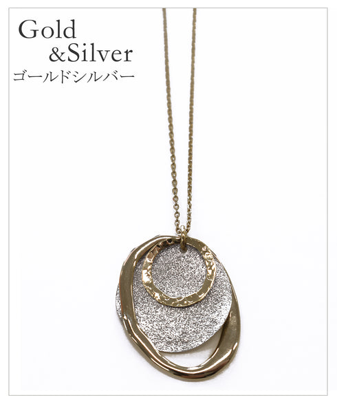 【安田美沙子さん着用】プレートリングネックレス