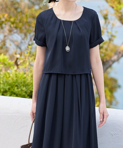 【安田美沙子さん着用】プレートリングネックレス