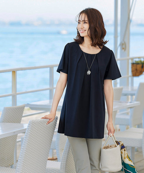 【安田美沙子さん着用】プレートリングネックレス