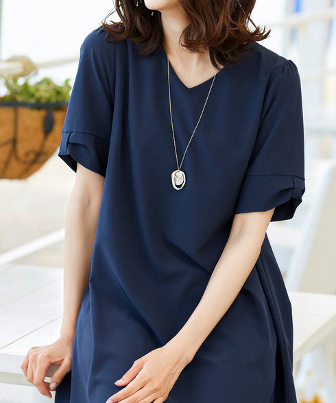 【安田美沙子さん着用】プレートリングネックレス