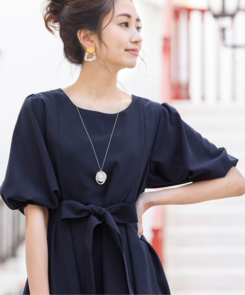 【安田美沙子さん着用】プレートリングネックレス