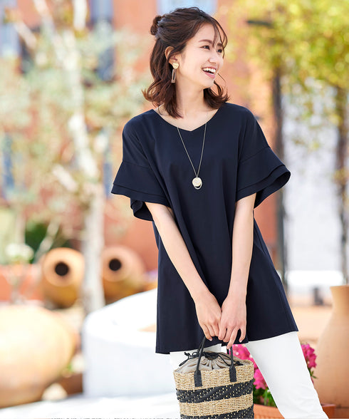 【安田美沙子さん着用】プレートリングネックレス