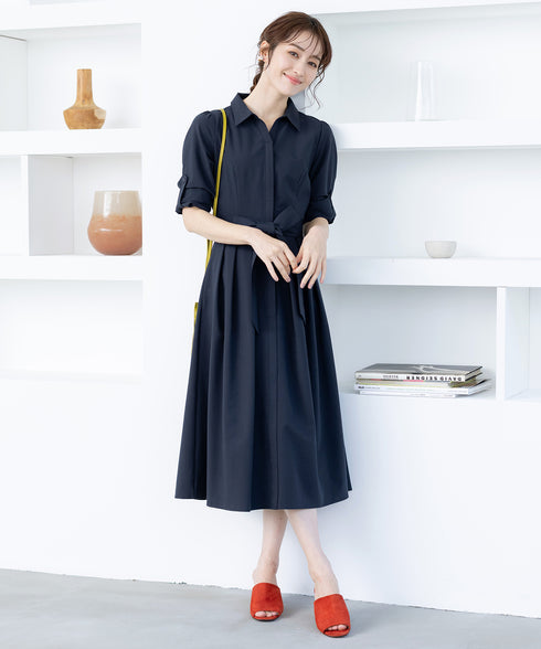 【新色追加】シャツワンピース