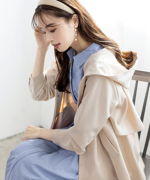 【新色追加】シャツワンピース