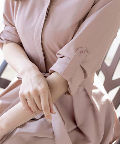 【新色追加】シャツワンピース