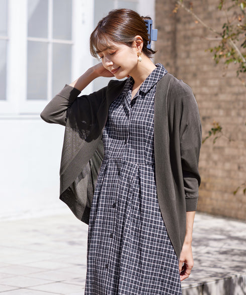 【アウトレット】開襟シャツワンピース