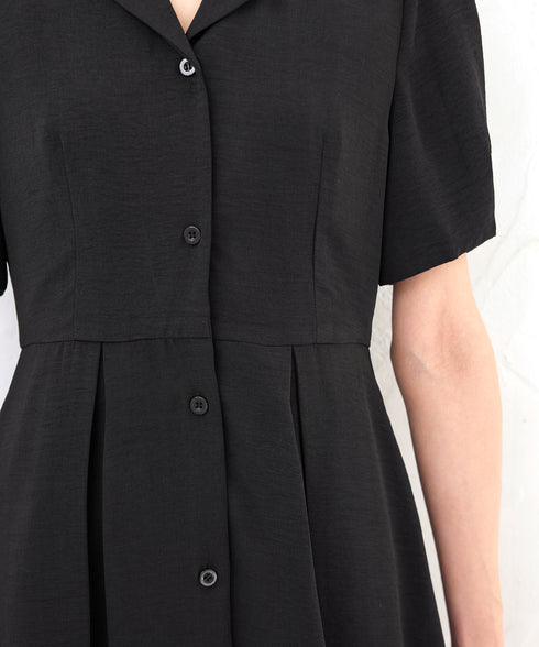 【アウトレット】開襟シャツワンピース