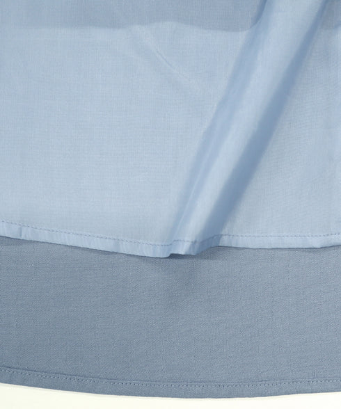 【アウトレット】麻調ギャザーフレアワンピース