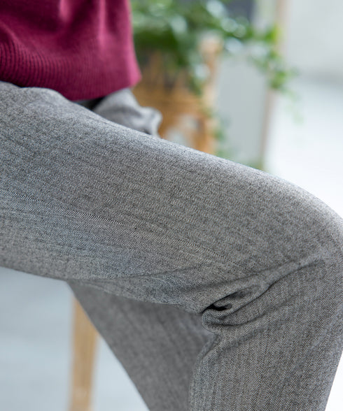 【安田美沙子さん着用】T/R両面起毛ストレッチパンツ